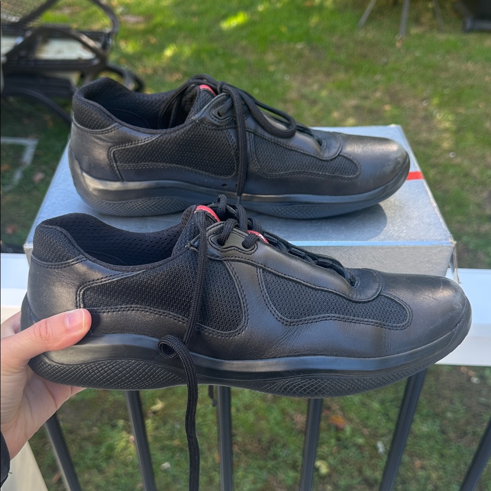Prada America’s Cup Napa Leather Sneakers PS0906